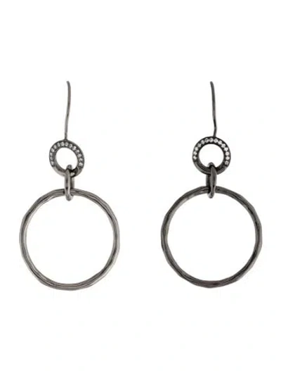Pre-owned Ippolita Diamond Wicked Jet-set Drop Earrings In Multicolor