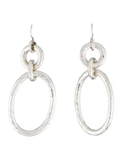 Pre-owned Ippolita Double Circle Doorknocker Drop Earrings In Multicolor