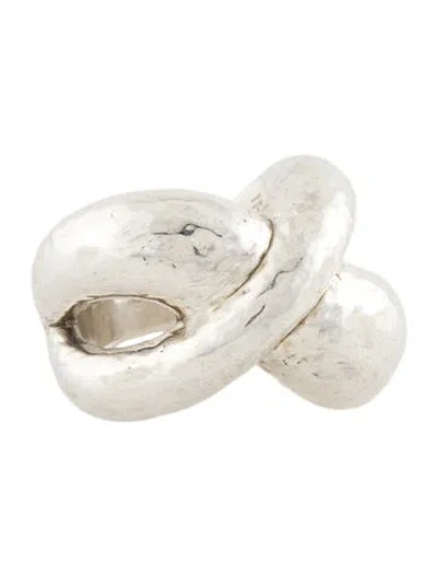 Pre-owned Ippolita Glamazon Hammered Criss Cross Ring In Multi