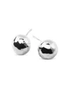 Ippolita Glamazon Sterling Silver Hammered Ball Stud Earrings In White