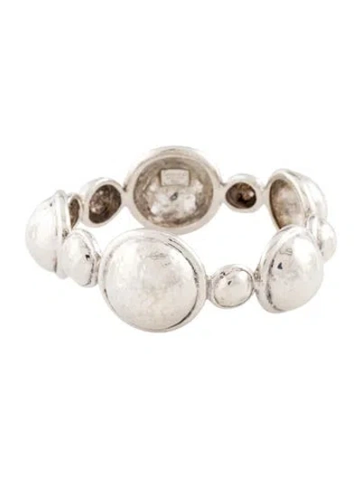 Pre-owned Ippolita Hammered Circle Bangle Bracelet In Multi