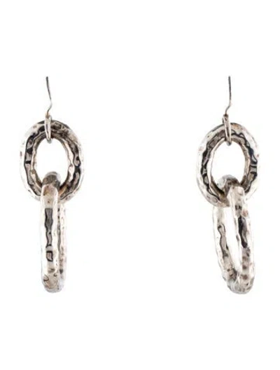 Pre-owned Ippolita Hammered Drop Earrings In Multi