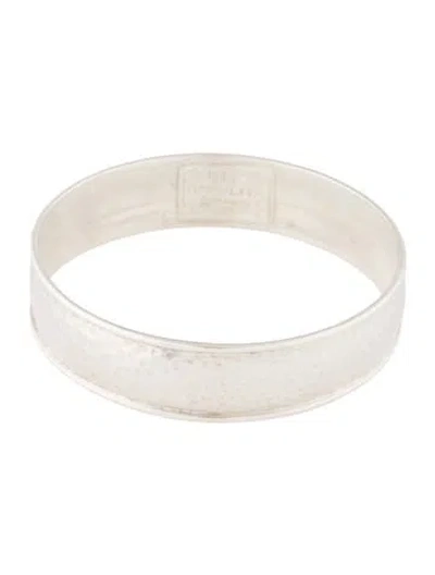 Pre-owned Ippolita Hammered Goddess Bangle Bracelet, 7.75" In Multi