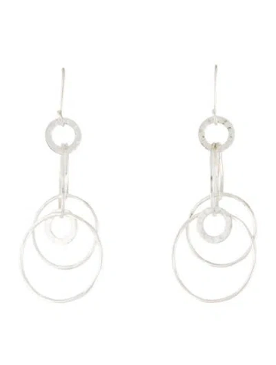 Pre-owned Ippolita Hammered Interconnected Circle Drop Earrings In Multi