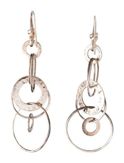 Pre-owned Ippolita Hammered Jet Set Earrings In Multicolor