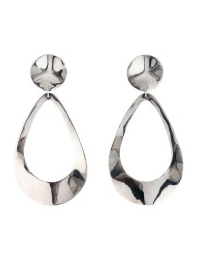 Pre-owned Ippolita Hammered Snowman Drop Earrings In Multicolor