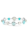 Ippolita Lollipop® Alternating 12-stone Bangle In Silver