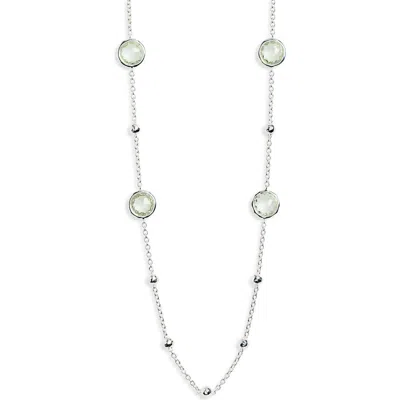 Ippolita Lollipop® Ball & Stone Station Necklace In White