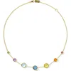 Ippolita Lollipop Graduated 7-stone Station Necklace In Gold
