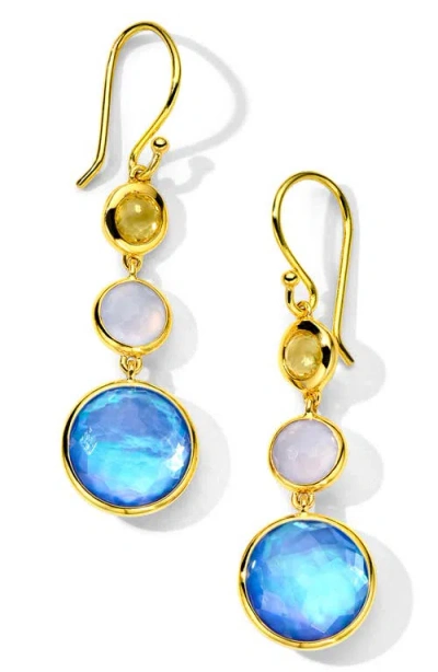 Ippolita Lollipop Triple Stone Drop Earrings In Multi