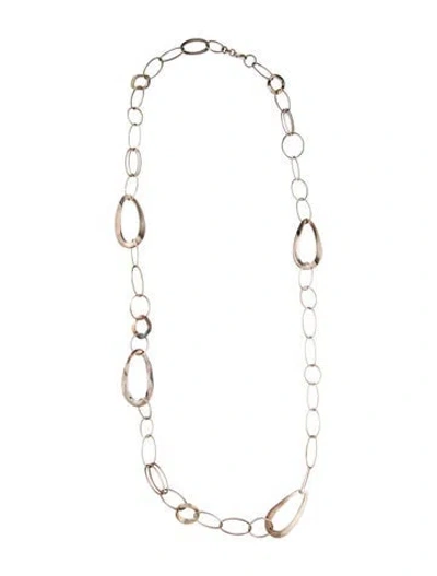 Pre-owned Ippolita Long Oval Chain Necklace, 42" In Multi