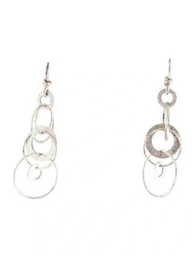 Pre-owned Ippolita Medium Hammered Jet Set Drop Earrings In Multi
