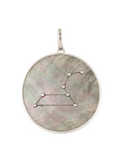 Pre-owned Ippolita Mother Of Pearl & Diamond Zodiac Charm In Multi
