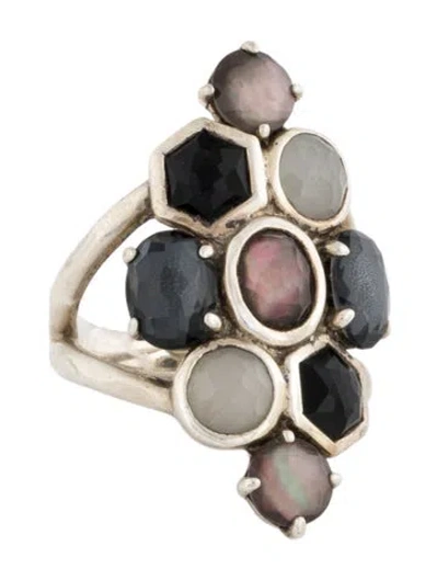 Pre-owned Ippolita Mother Of Pearl & Multistone Cocktail Ring In Multicolor