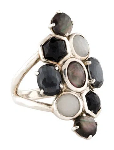 Pre-owned Ippolita Mother Of Pearl & Multistone Doublet Cocktail Ring