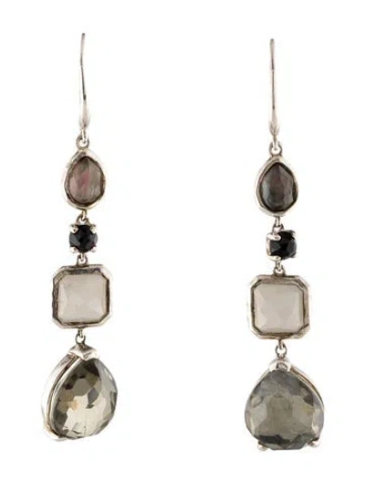 Pre-owned Ippolita Mother Of Pearl & Multistone Doublet Drop Earrings