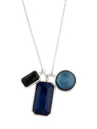 Pre-owned Ippolita Mother Of Pearl & Multistone Wonderland Pendant Necklace, 32" In Multicolor