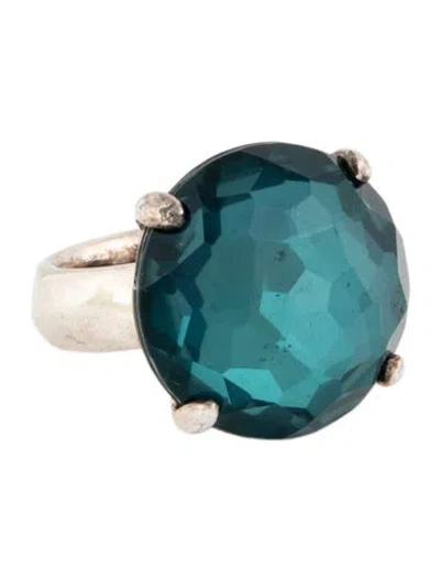 Pre-owned Ippolita Mother Of Pearl & Quartz Cocktail Ring In Multicolor