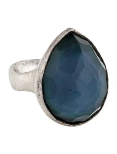 Pre-owned Ippolita Mother Of Pearl & Quartz Doublet Cocktail Ring In Multi
