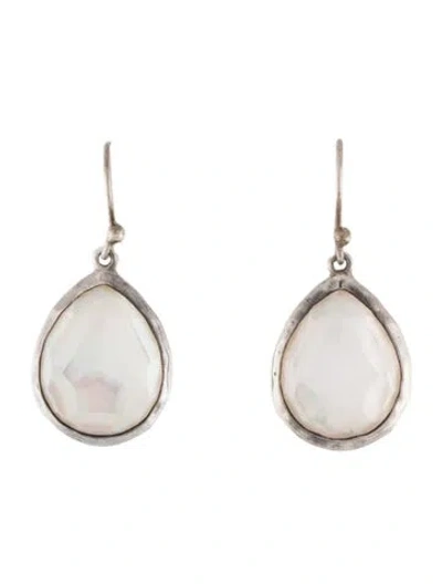 Pre-owned Ippolita Mother Of Pearl & Quartz Drop Earrings In Multicolor