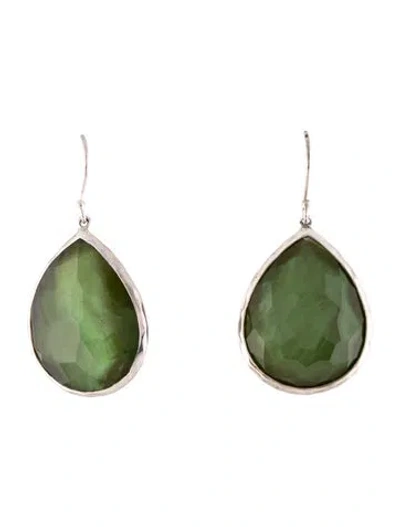Pre-owned Ippolita Mother Of Pearl & Quartz Drop Earrings In Multicolor