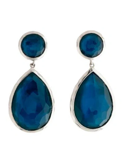 Pre-owned Ippolita Mother Of Pearl & Quartz Drop Earrings In Multicolor
