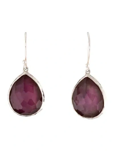 Pre-owned Ippolita Mother Of Pearl & Quartz Drop Earrings In Multicolor