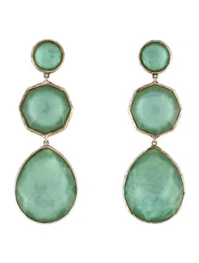 Pre-owned Ippolita Mother Of Pearl & Quartz Wonderland Drop Earrings In Multi