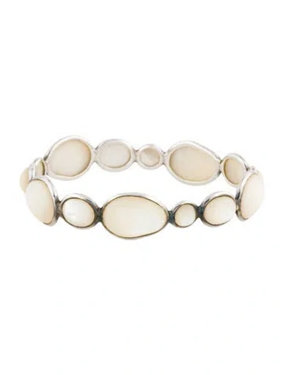 Pre-owned Ippolita Mother Of Pearl Bangle Bracelet, 7.75" In Multi