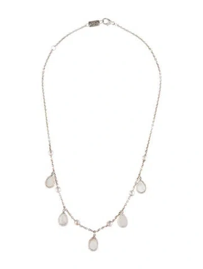 Pre-owned Ippolita Mother Of Pearl Polished Rock Candy Station Necklace, 18" In Multi