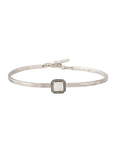 Pre-owned Ippolita Mother Of Pearl, Quartz Doublet & Diamond Stella Bracelet In Multicolor