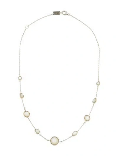 Pre-owned Ippolita Mother Of Pearl Station Necklace, 18" In Multi