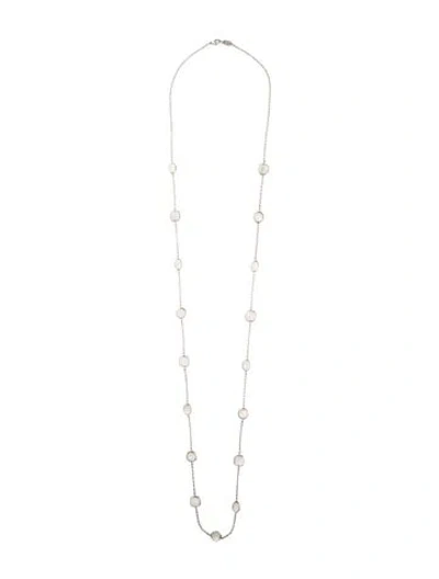 Pre-owned Ippolita Mother Of Pearl Station Necklace, 43.5" In Multi