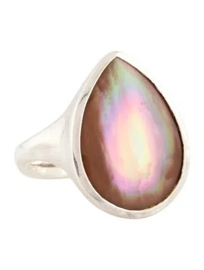 Pre-owned Ippolita Mother Of Pearl Teardrop Ring In Multicolor