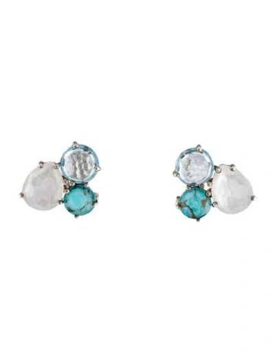 Pre-owned Ippolita Multistone Earclip Earrings