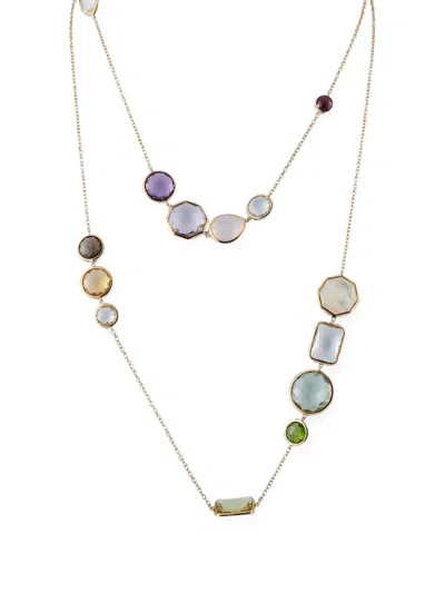 Pre-owned Ippolita Multi-stone Necklace In Gold