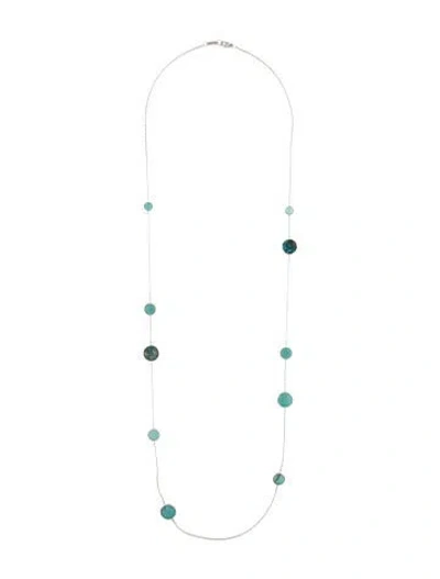 Pre-owned Ippolita Multistone Station Necklace, 40"