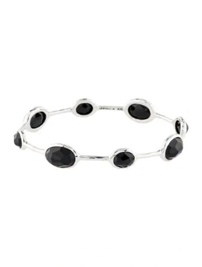 Pre-owned Ippolita Onyx Bangle Bracelet, 7.75" In Multi
