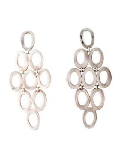 Pre-owned Ippolita Open Oval Cascade Earrings In Multi