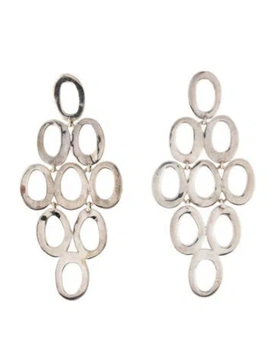 Pre-owned Ippolita Open Oval Cascade Earrings In Multi