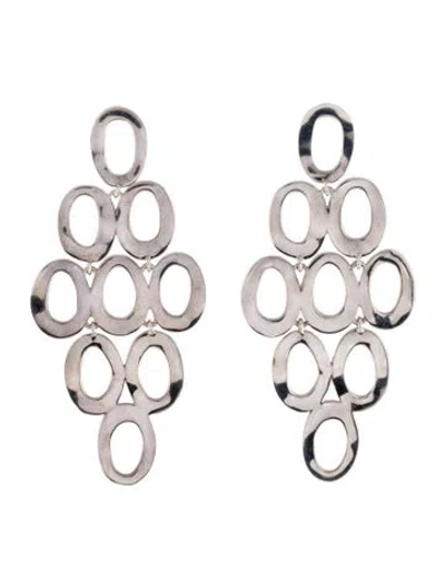 Pre-owned Ippolita Open Oval Cascade Earrings In Multicolor
