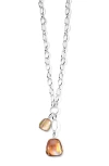 Ippolita Polished Rock Candy Keystone Pendants On Scultura Chain Necklace