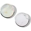 Ippolita Polished Rock Candy Large Round Stud Earrings In Silver
