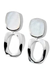 Ippolita Polished Rock Candy Long Oval & Large Frame Sterling Silver Drop Earrings