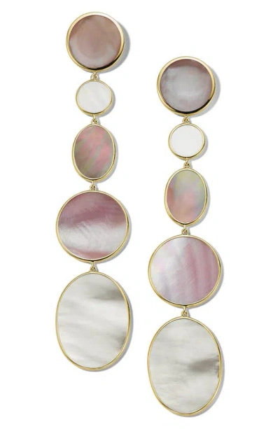 Ippolita Polished Rock Candy Mother Of Pearl Drop Earrings In Gold