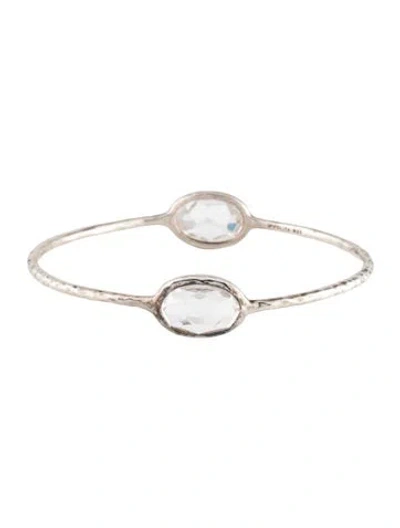 Pre-owned Ippolita Quartz 2-stone Bangle, 7.25", 7.75" In Multicolor