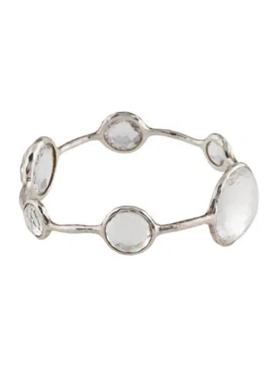 Pre-owned Ippolita Quartz 6-stone Lollipop Bangle, 7.75" In Multi