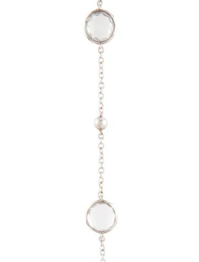 Pre-owned Ippolita Quartz & Ball Long Station Necklace, 38" In Multi