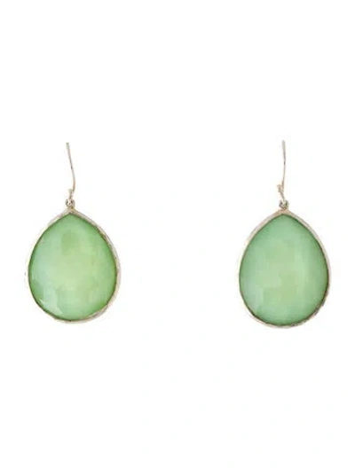 Pre-owned Ippolita Quartz & Mother Of Pearl Doublet Drop Earrings In Multicolor