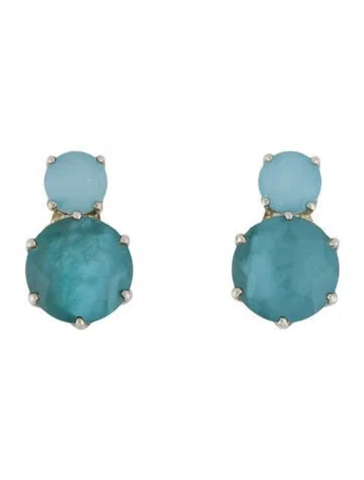 Pre-owned Ippolita Quartz & Mother Of Pearl Rock Candy Earrings In Multi
